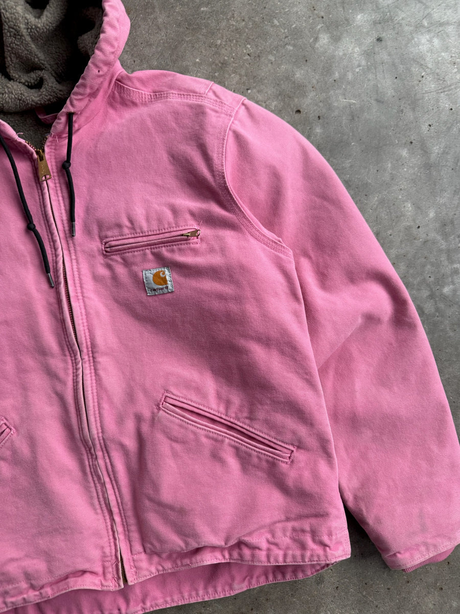 Vintage Pink Short Fleece Jacket