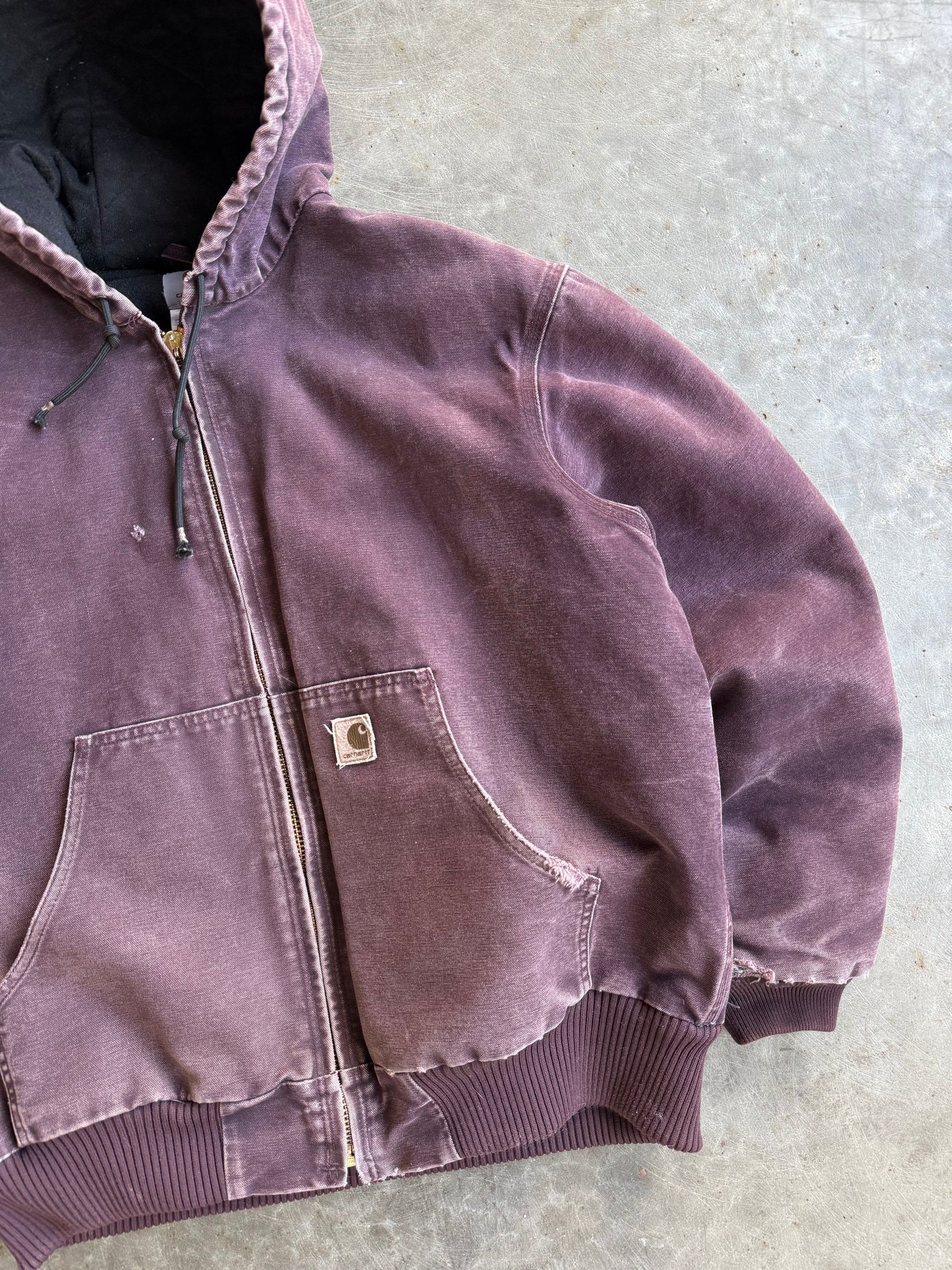 Vintage Purple Hooded Jacket